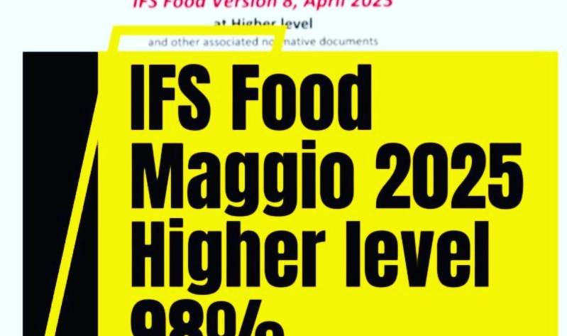 Certificazione IFS 2025: Bencarni Spa raggiunge un risultato eccellente!
HIGHER ...