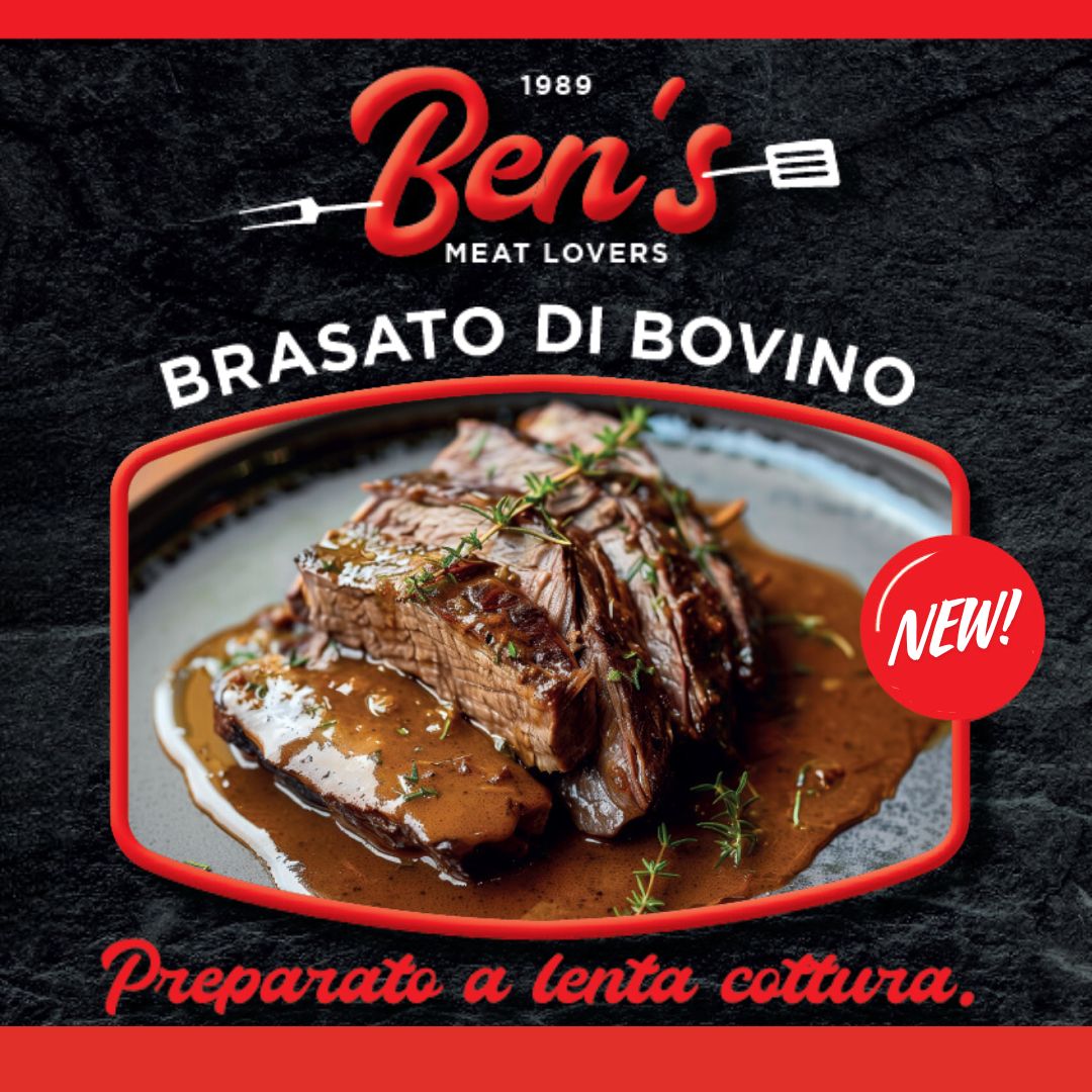 NOVITA'!
Scopri il nuovo brasato di bovino Ben’s, pronto in pochi minuti!
La ca...